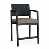 Lesro Lenox Steel Hip Chair Metal Frame, Black, RS Night Sky Back, MD Farro Seat LS1161